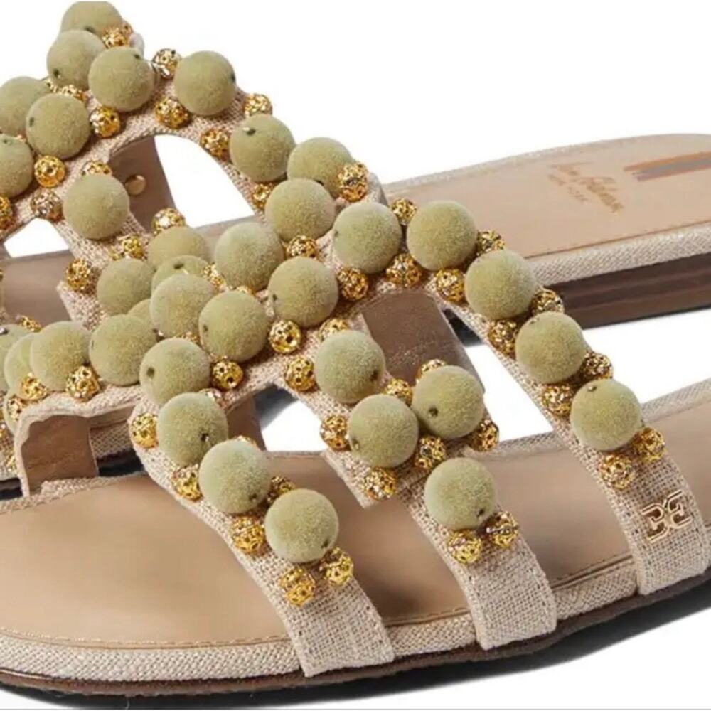 Sam Edelman Bay Embellished Slide Flat Sandal Size 7.5 - Picture 10 of 12